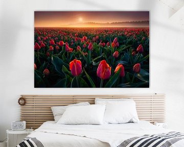 Red Tulips by Albert Dros