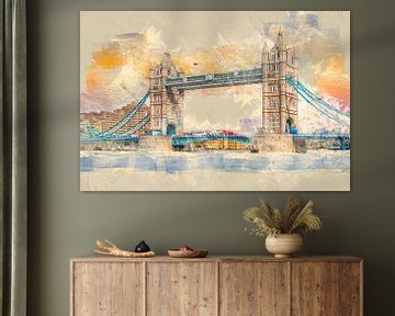 London Tower Bridge van Peter Roder