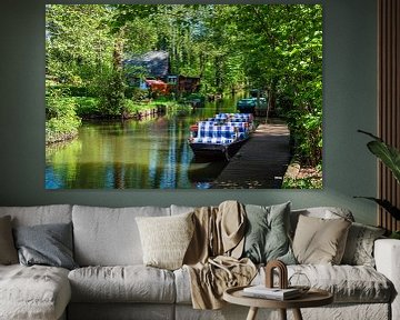 Barge in the Spreewald area, Germany by Rico Ködder