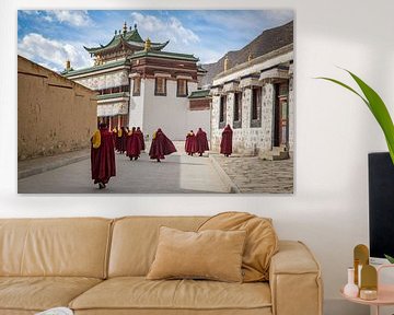 Monastère de Labrang, Xiahe, Chine sur Frank Verburg