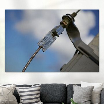 Detail van hoogspanningsmast