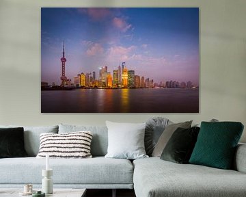 Shanghai Skyline van Chris Stenger
