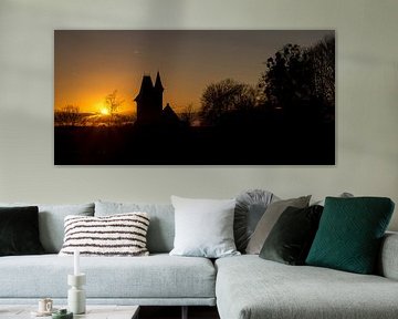 Zonsondergang park Ter Rijst  van Ronald De Neve