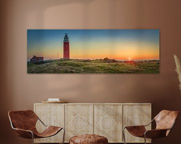 Texel Panorama Leuchtturm. von Twan van den Hombergh