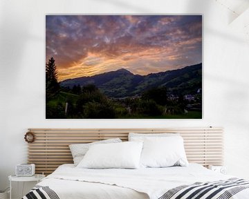 Brixen at sunset van Anita Meis