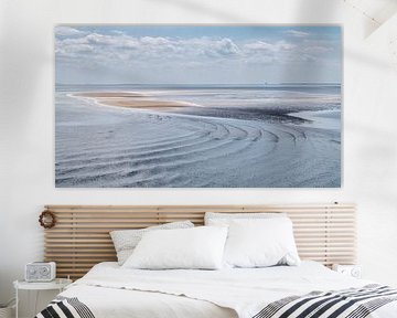 Wattenmeer mit Sandplatte mit runden Wellen von Wad of Wonders