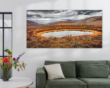 Tundra landscape in the Yukon in autumn by Chris Stenger