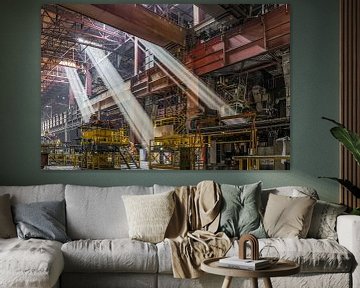 Verlaten staalfabriek in België van Patrick Löbler