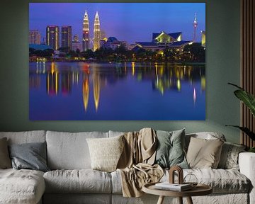 Kuala Lumpur Skyline van Jan van Dasler