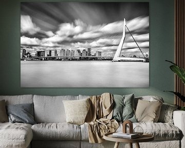 Pont Erasmus - Exposition longue - Rotterdam sur Tom Roeleveld
