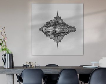 Le Mont Saint Michel sur Rene Ladenius Digital Art