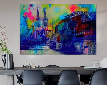 Kölner Dom Skyline - City Dream von Felix von Altersheim