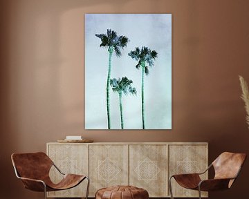 PASTEL PALM TREES no3 by Pia Schneider