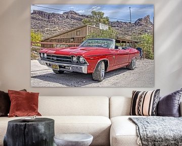 Oldtimer Chevelle in Oatman Route66