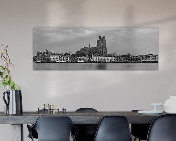 Panorama van Dordrecht met de Grote Kerk - 2 van Tux Photography