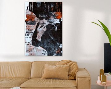 Bob Dylan - Plakative Fashion - Collage von Felix von Altersheim