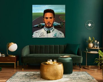 Lewis Hamilton Schilderij
