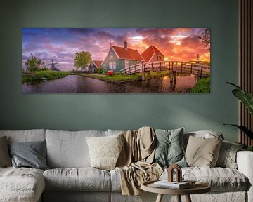 Zaanse Schans Panorama by Dennis Donders