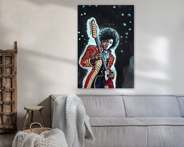 Jimi Hendrix von Adri van Kooten