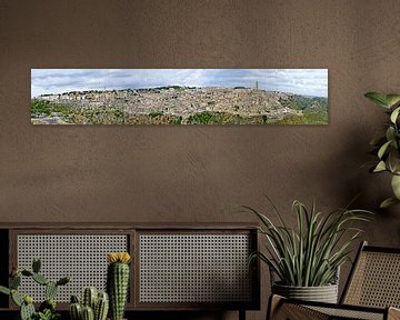 Panorama van Matera van Leopold Brix