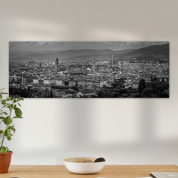 Toscane monochrome au format 6x17, Florence skyline