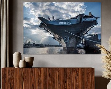Intrepid Marine schip | New York Haven | Photograph | Art print van Mascha Boot