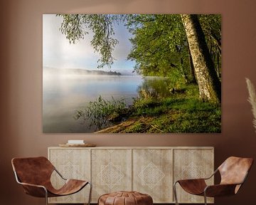  Nebeliger See im Morvan von Gijs Rijsdijk