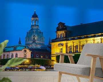 Historical buildings in Dresden, Germany van Rico Ködder