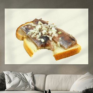 Stilleven van Haring en Wittebrood