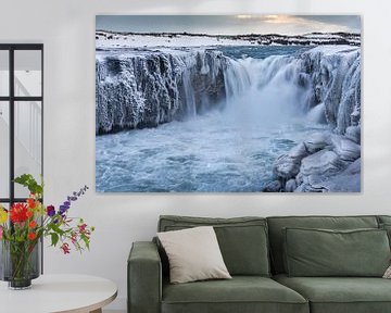 Selfoss waterfall van Andreas Jansen