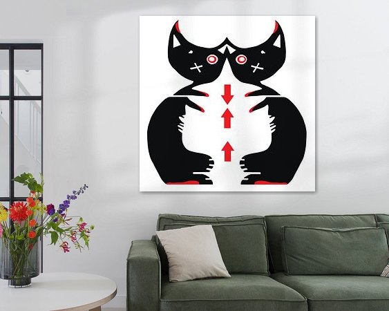 Example of the artwork in a room