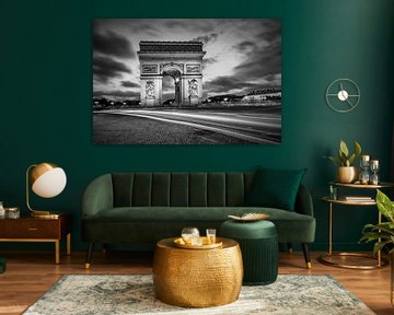 PARIS Arc de Triomphe | monochrome sur Melanie Viola