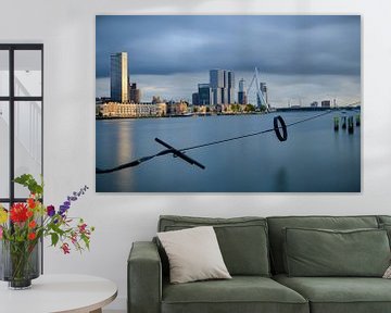 Skyline Rotterdam met een lange sluitertijd van Mark De Rooij