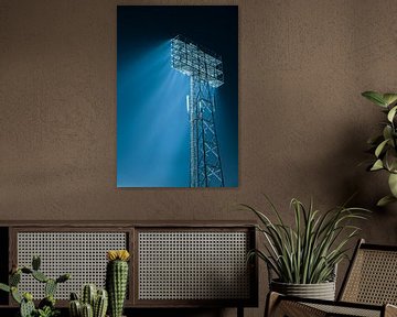 Lichtmast van De Kuip bij het Feyenoord Stadion von Mark De Rooij