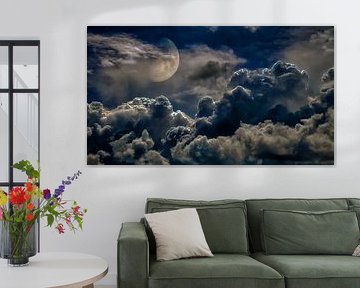 Orage et lune sur Jan van der Knaap