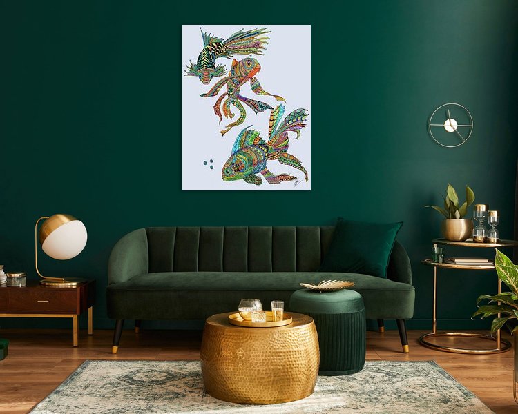 Example of the artwork in a room