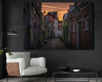 Amersfoort streets sunset by Albert Dros
