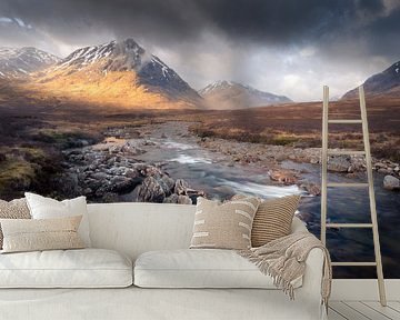 Fluss Coupall, Schottland von Ton Drijfhamer