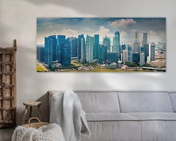 Panorama of the heart of Singapore by Rietje Bulthuis