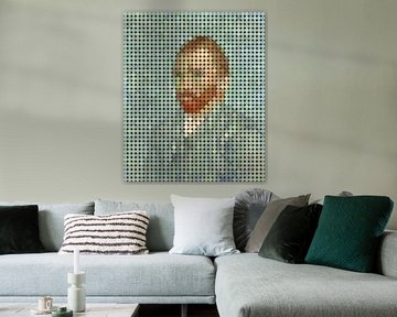 Mosaik-Portrait des Vincent van Gogh