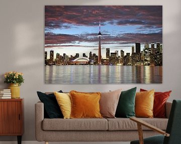 Toronto city view by sunset sur Ilona de Vries