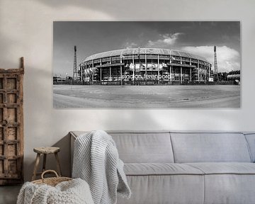 Feyenoord stadion ' de Kuip ' zwart wit van Midi010 Fotografie