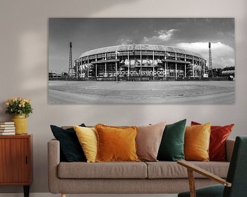 Stade Feyenoord ' de Kuip ' noir et blanc sur Midi010 Fotografie