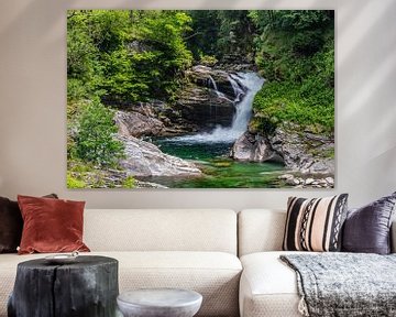 Waterfall, Switzerland/Ticino van Ursula Di Chito