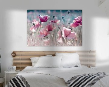 Mohnblumen pastell rose von Julia Delgado