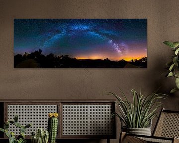 Panorama foto van de Melkweg van Cynthia Hasenbos