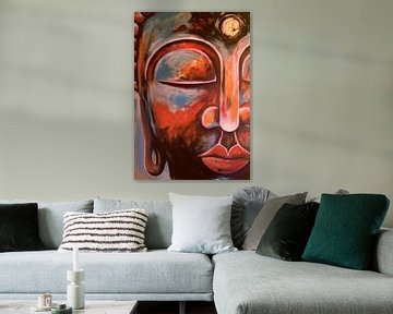 Buddha - Original by Michael Ladenthin - German Painter sur Michael Ladenthin