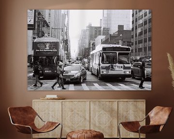 Street of New York, black and white sur Lisa Berkhuysen