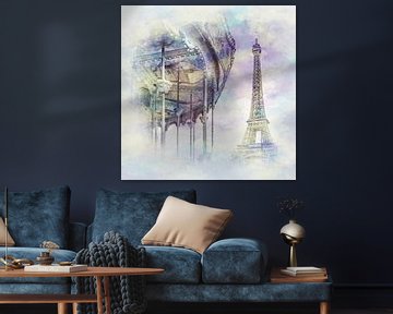 Typisch Paris | Aquarell Stil von Melanie Viola