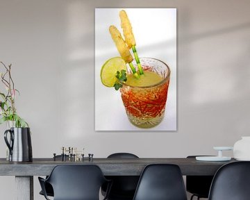 Decoratief soepje van avocado & asperge van Henny Brouwers